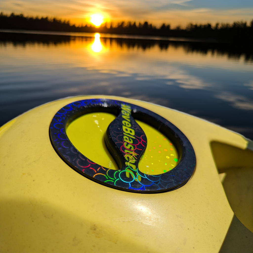 Yamaha Wave Blaster 2 Storage Lid cap 3D printed Yellow and Black V2 96-97