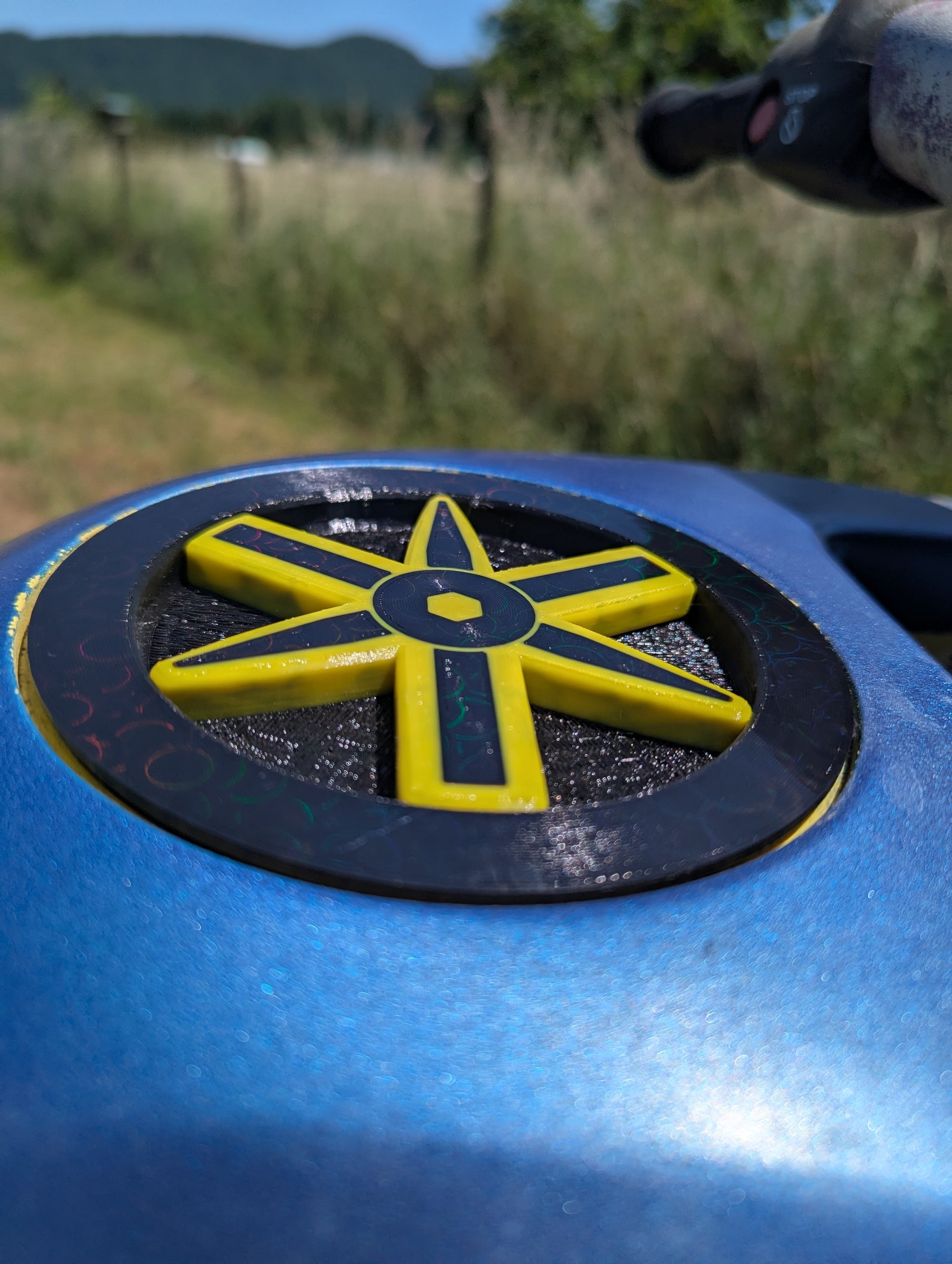 RARE! Yamaha Wave Blaster 2 Storage Lid cap Yellow and Black 96-97