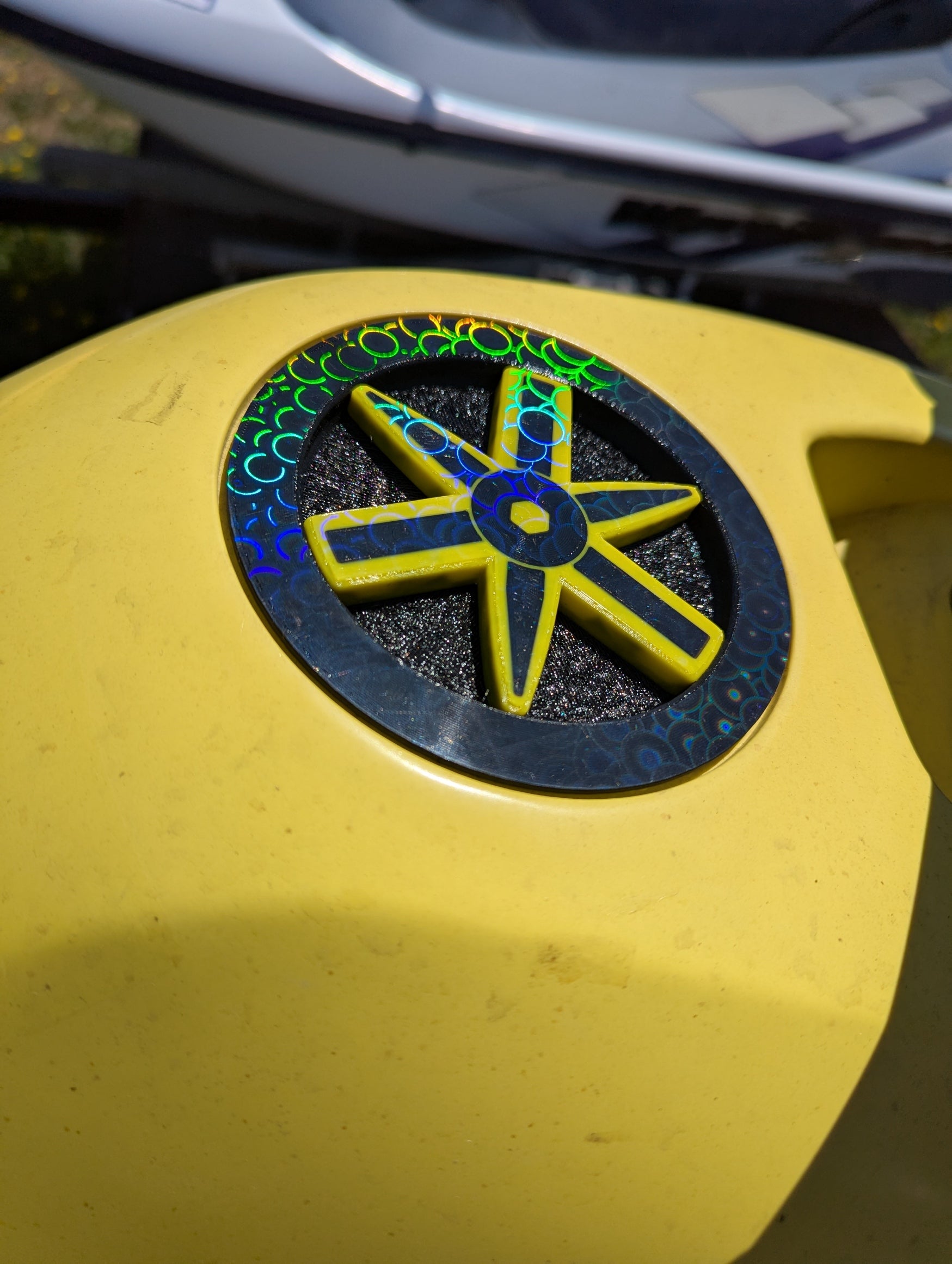 RARE! Yamaha Wave Blaster 2 Storage Lid cap Yellow and Black 96-97