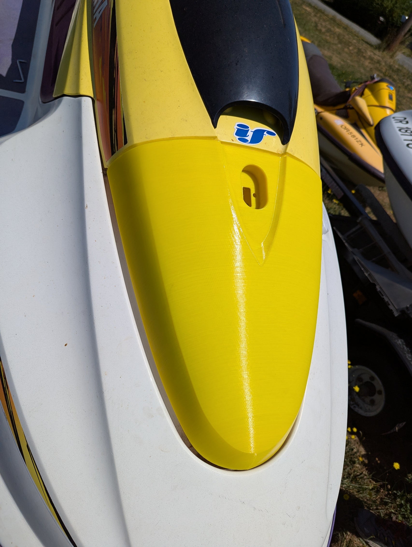 Yamaha WaveBlaster 2 760 Custom 3D Printed Hood for the Wave Blaster 2 yellow