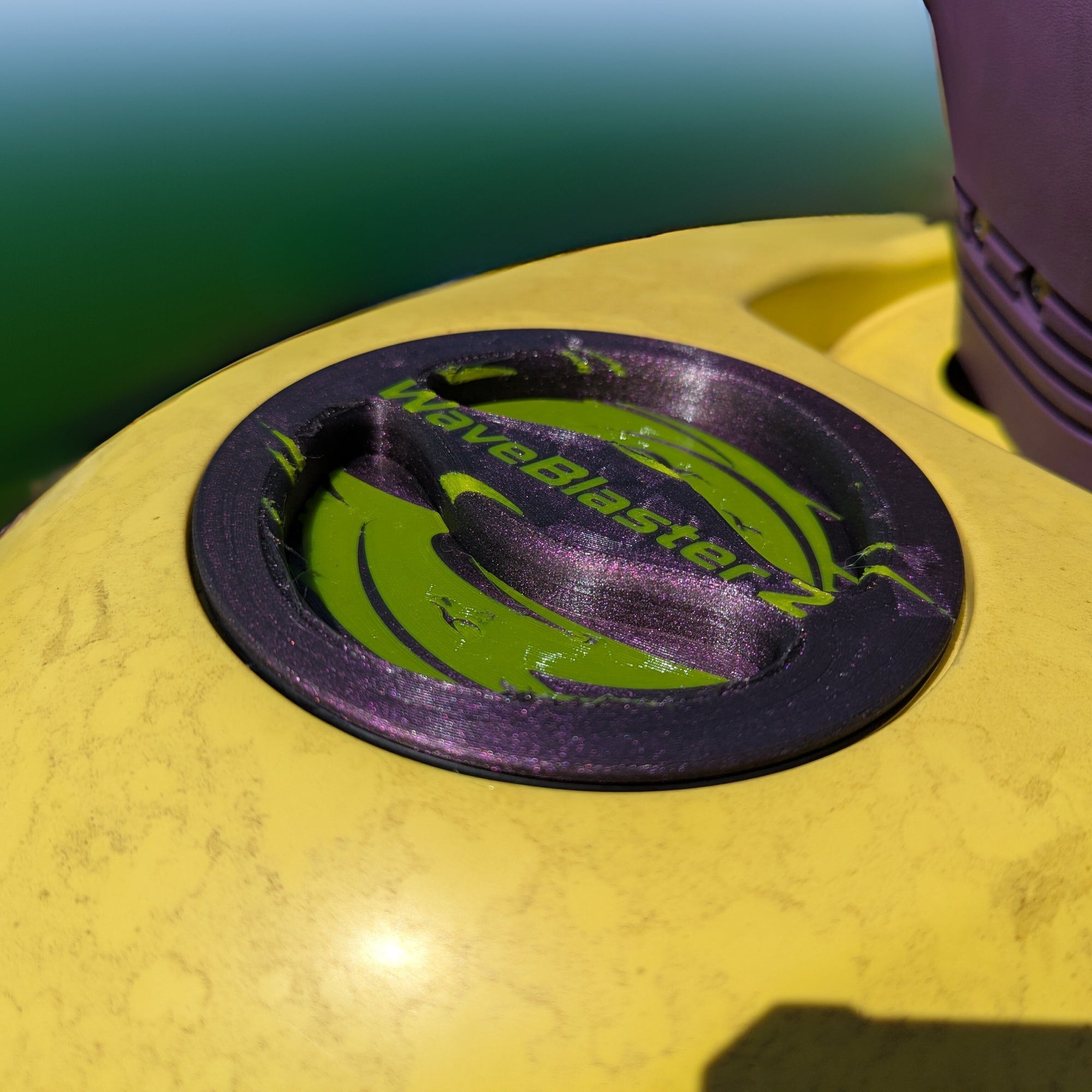 Yellow Wave Blaster 2 Lid made by Quenchifying